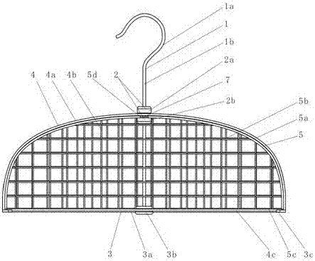 Variable Clothes Basket Hanger