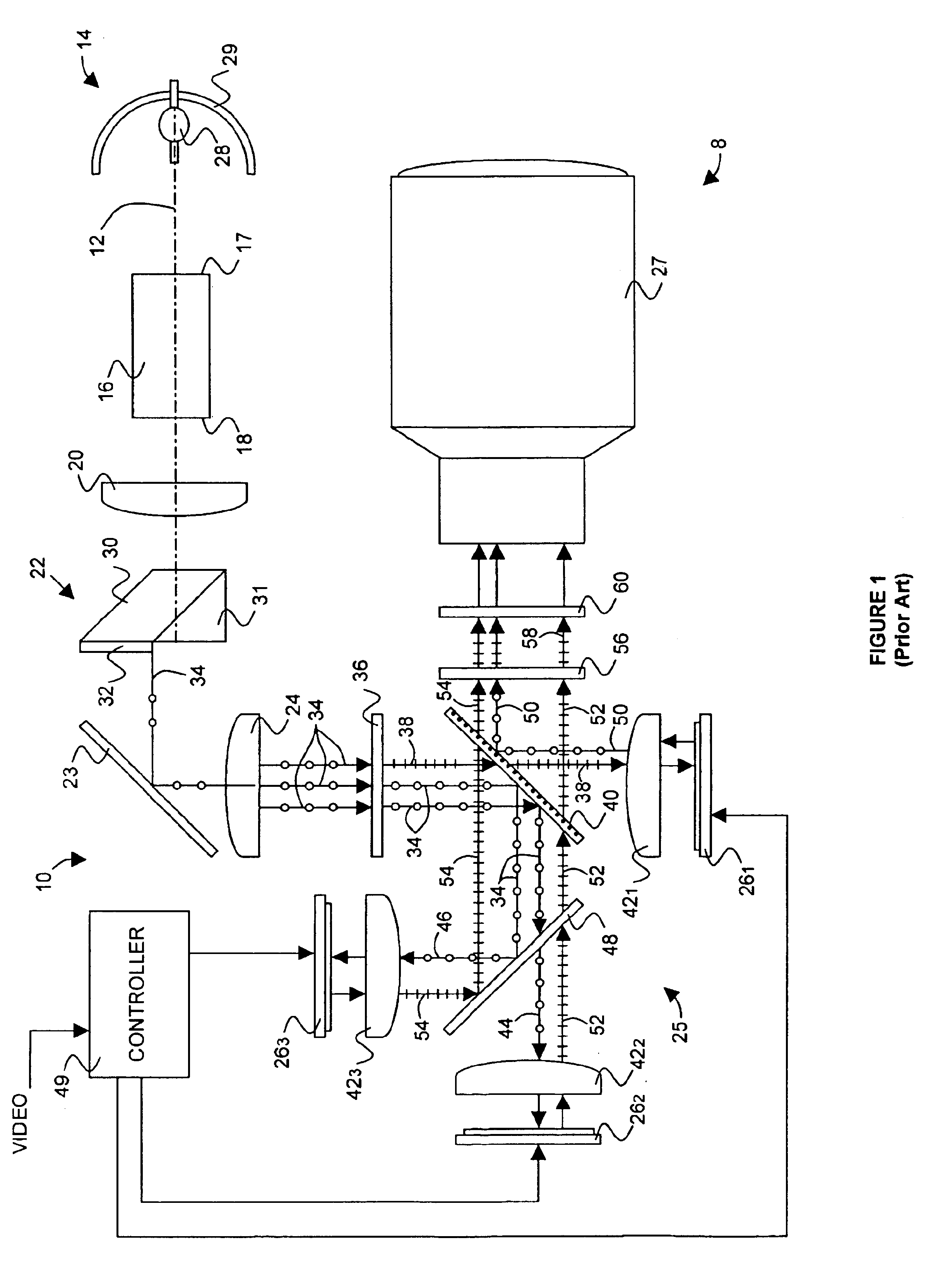 Single-path color video projection systems employing reflective liquid crystal display devices