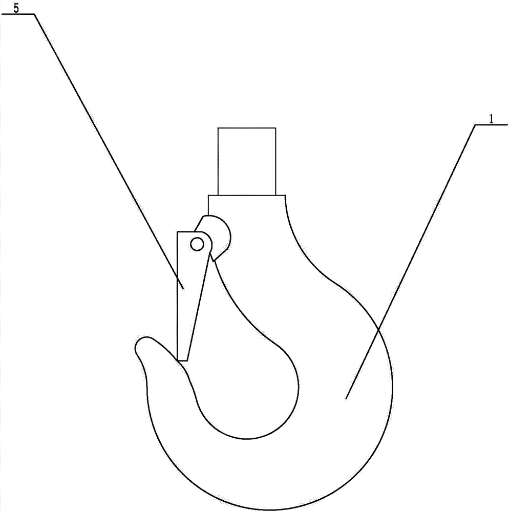 Non-slip lifting hook based on gear and rack