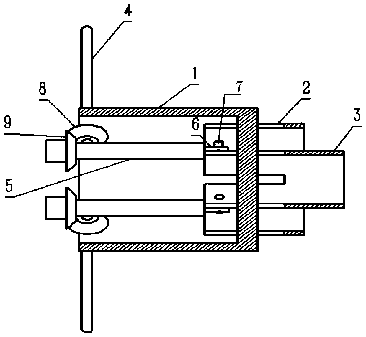 A coaxial double ring cathode online adjustment device applied in rbwo