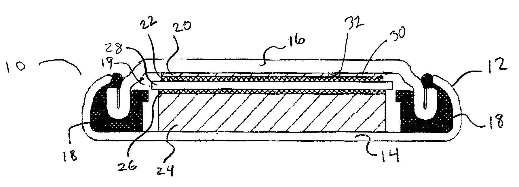 Fire and corrosion resistant thermally stable electrodes and batteries and method for manufacturing same