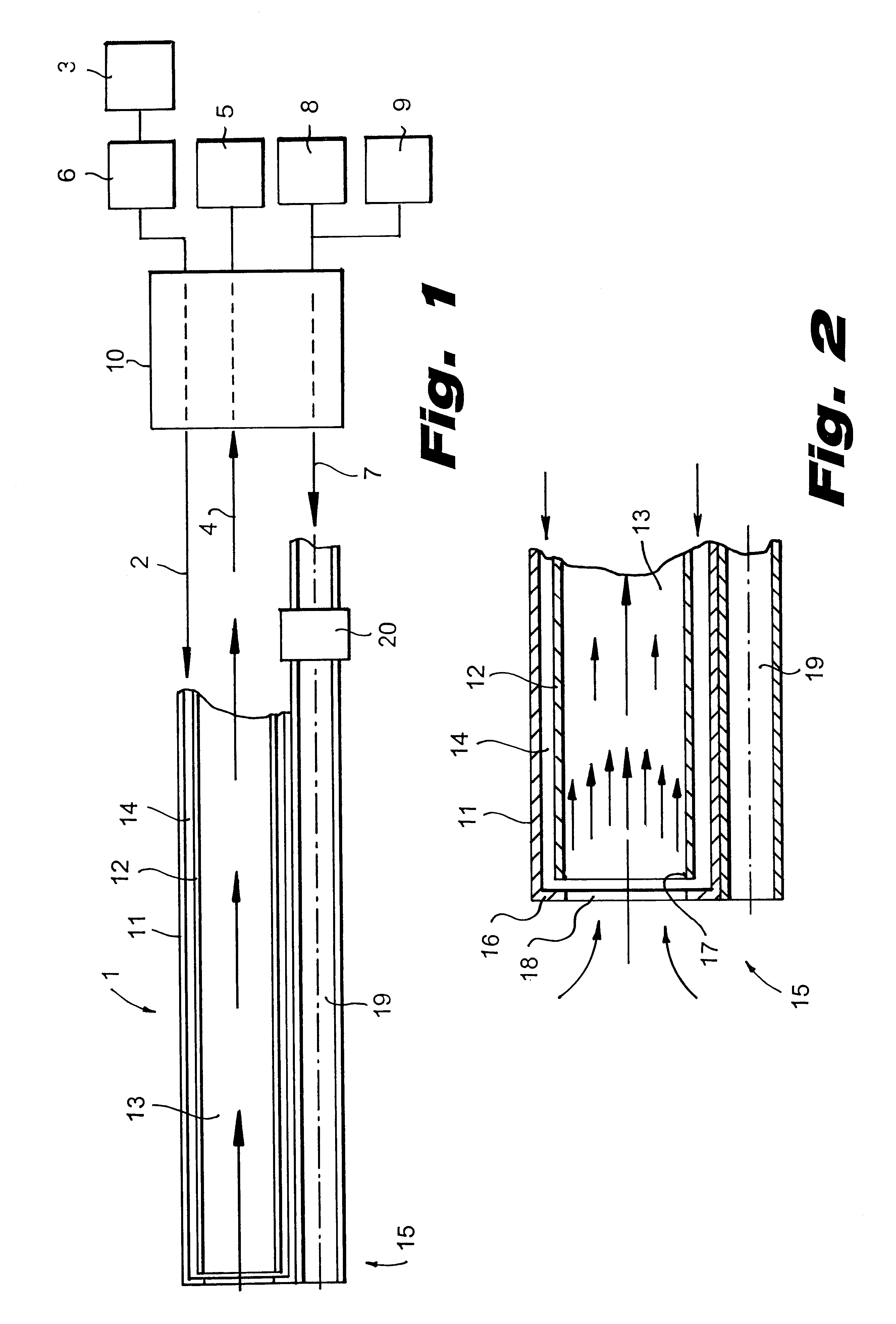 Device for removing pathological centers for use in humans and animals
