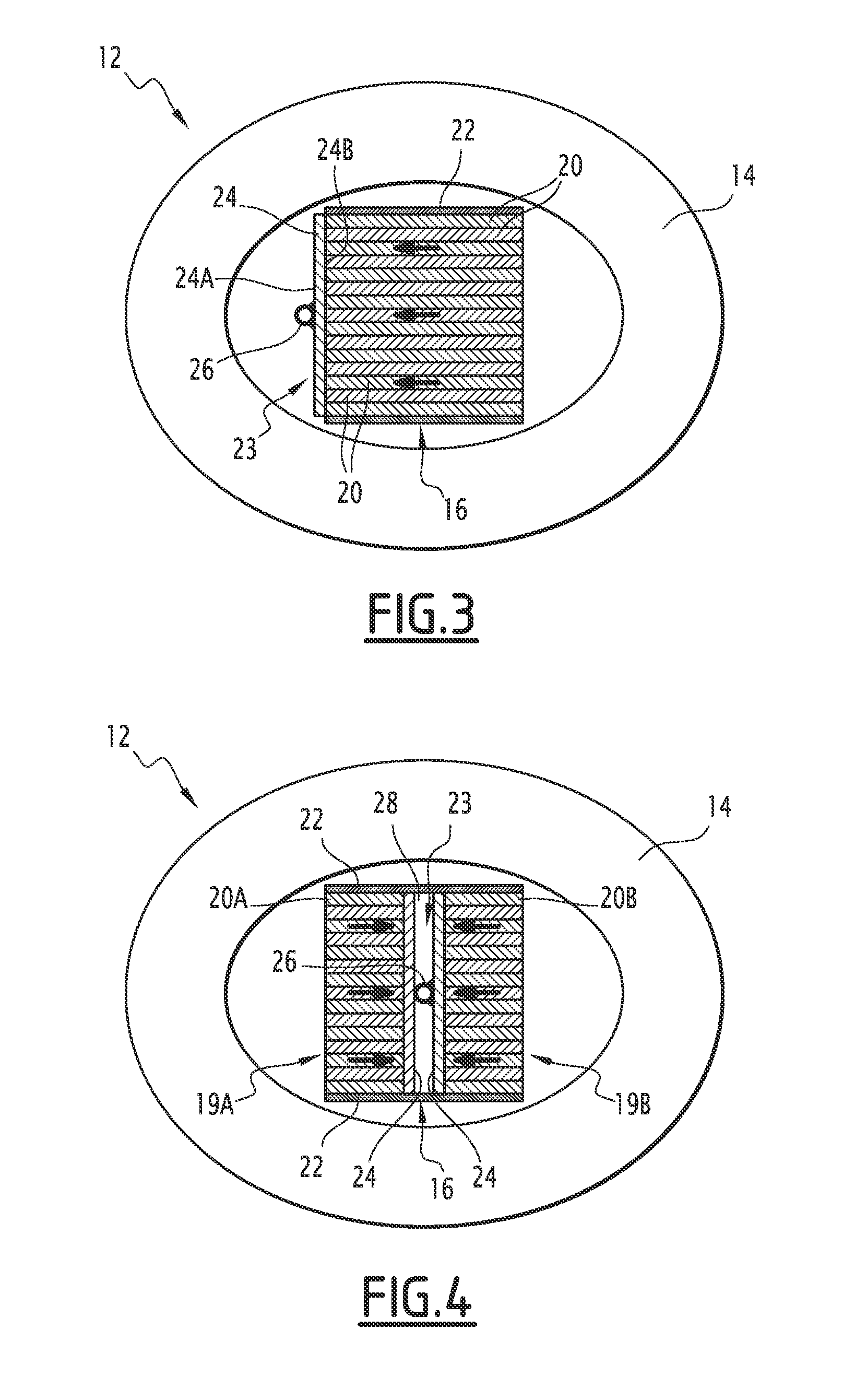 Magnetic core for magnetic component with winding, containing improved means of cooling