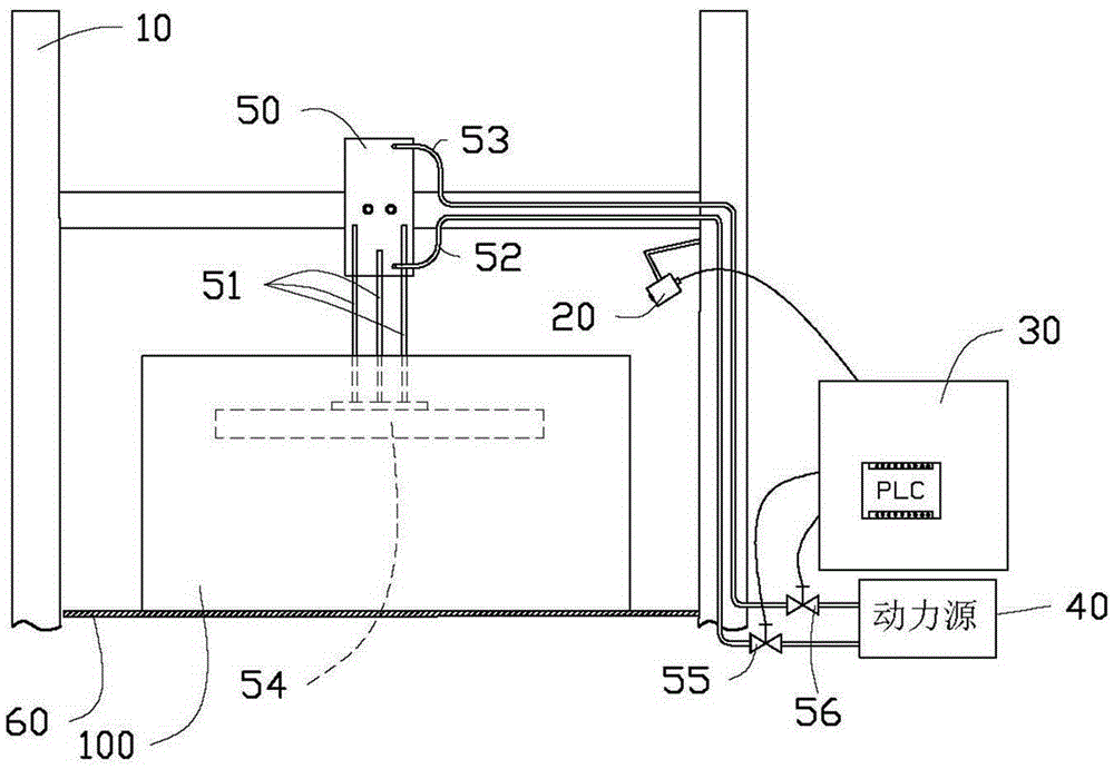Product transfer control device and method