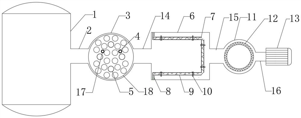 Vacuum filtration system of graphite heat-conducting film carbonization furnace