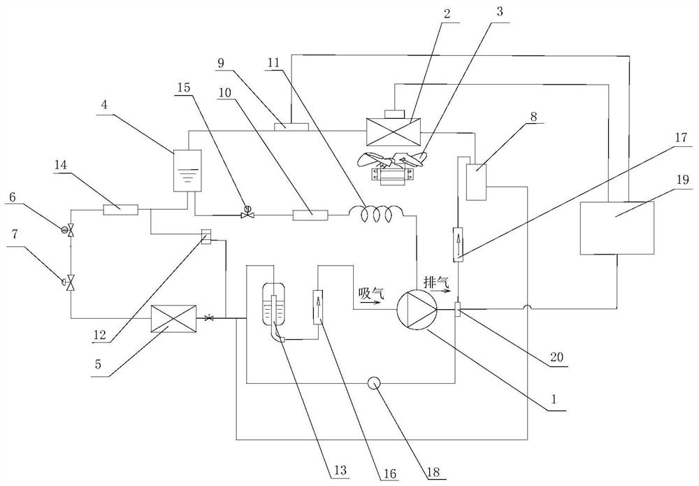 Variable-frequency refrigerating system and control method thereof