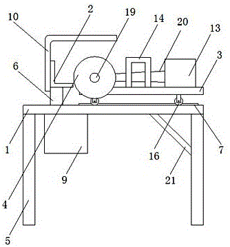 Cutting device for sectional materials