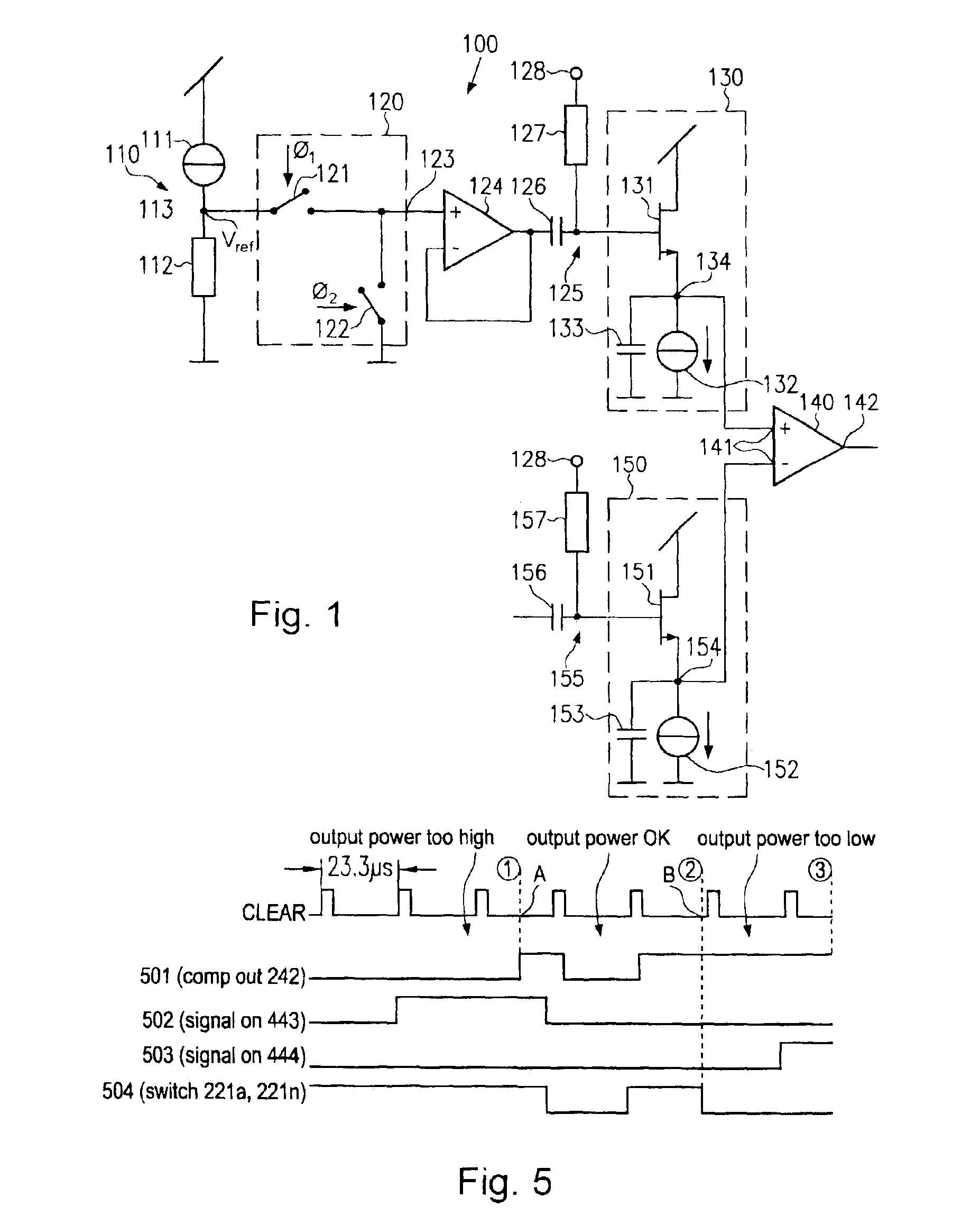 Integrated RF signal level detector usable for automatic power level control