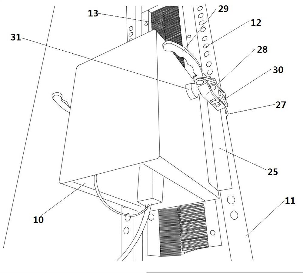 A material level detection device and method for a straw baler