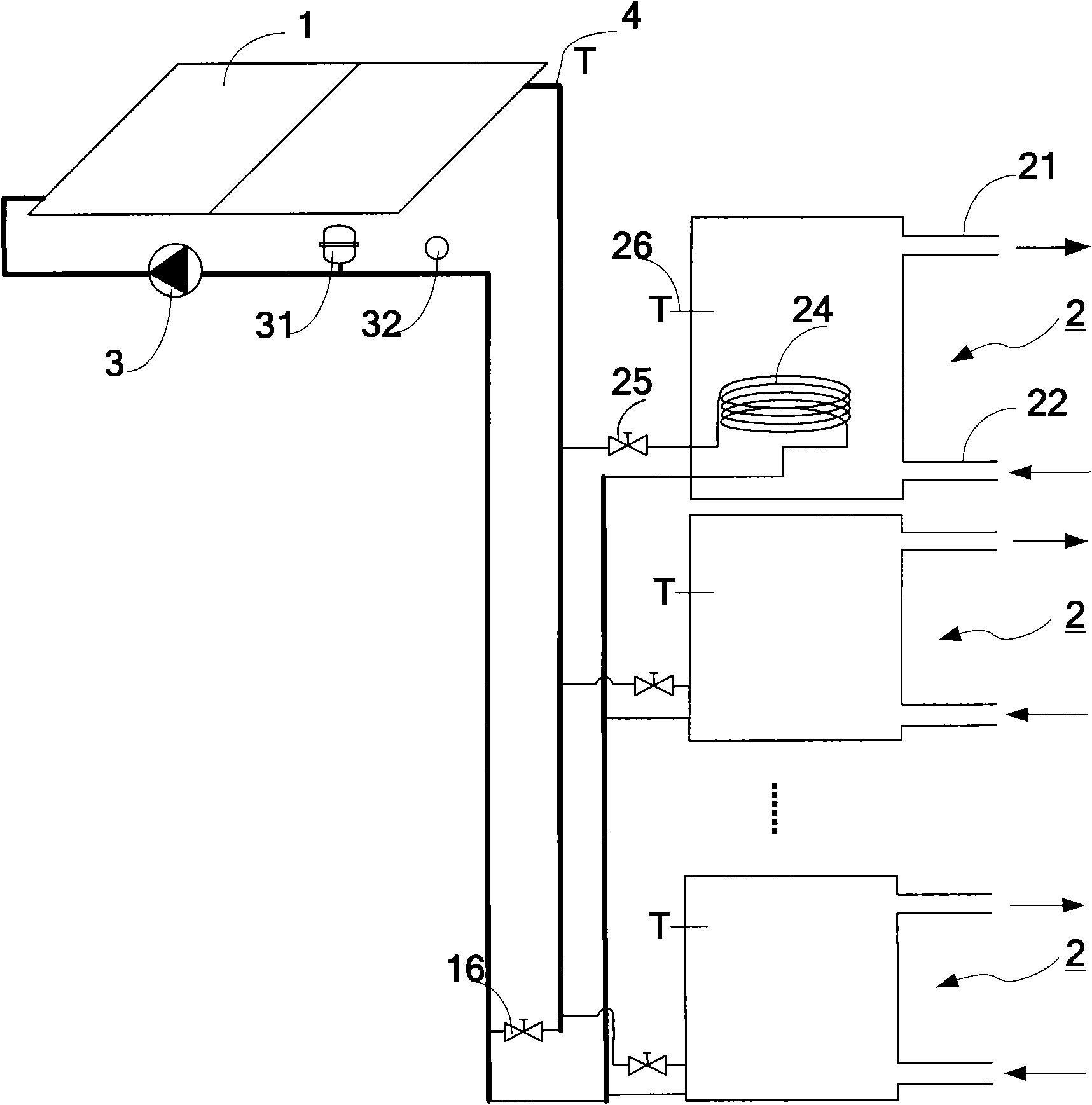 Solar water heater and heating control method
