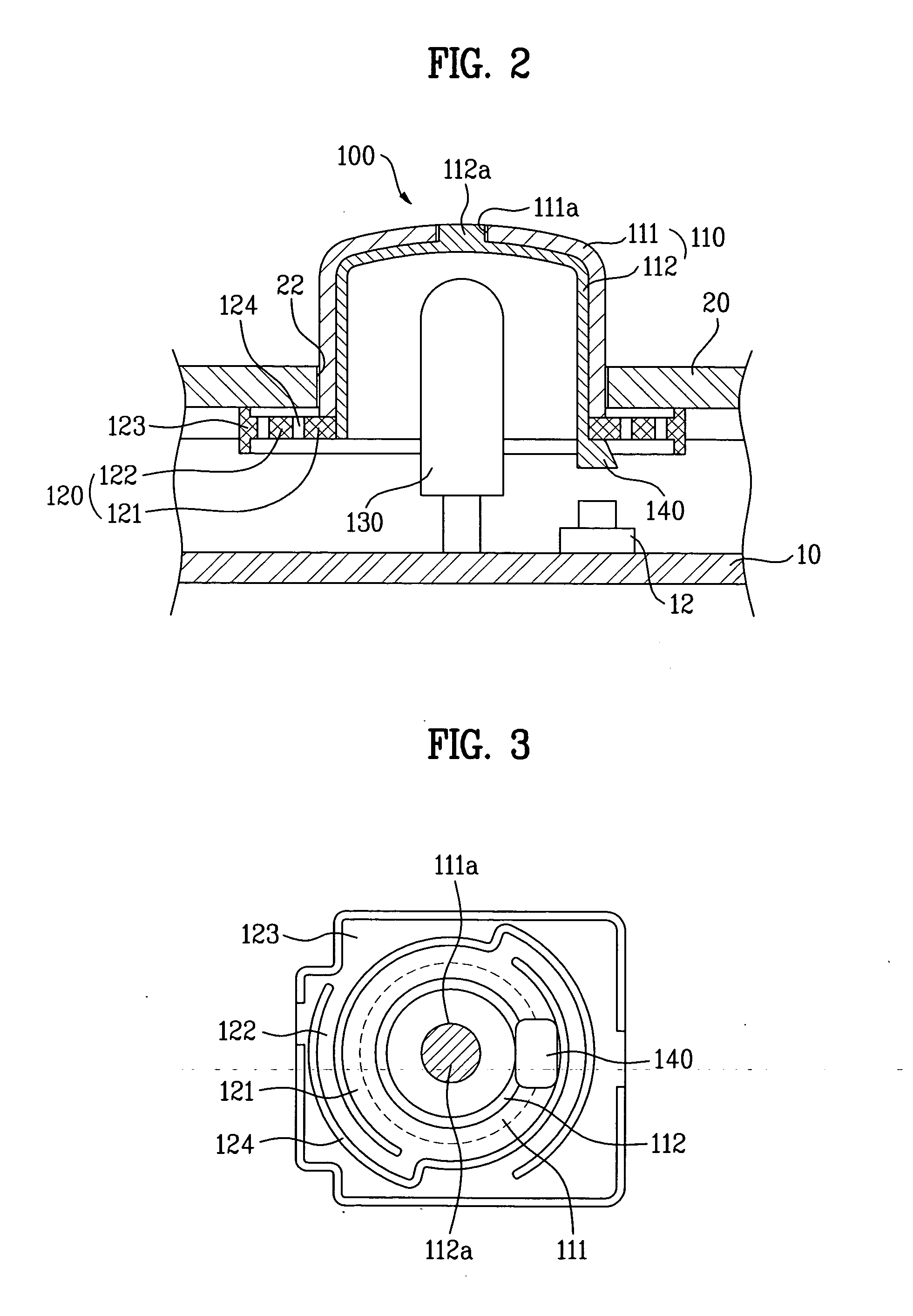 Button assembly for home appliance