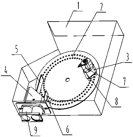 Single-deck double-row seed sowing device