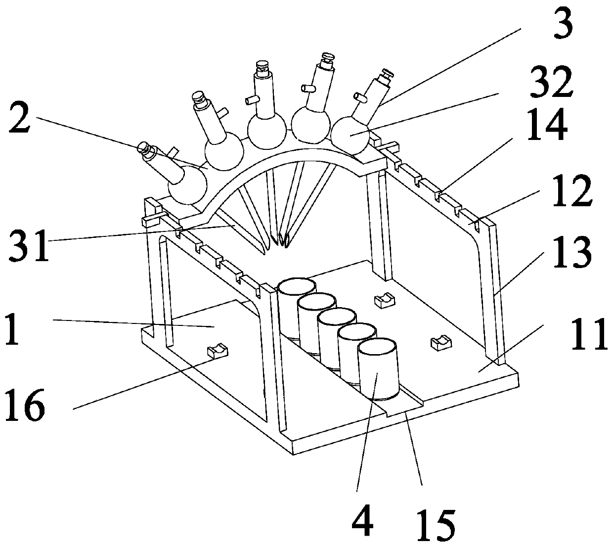 Pipette support for experiment and experimental method