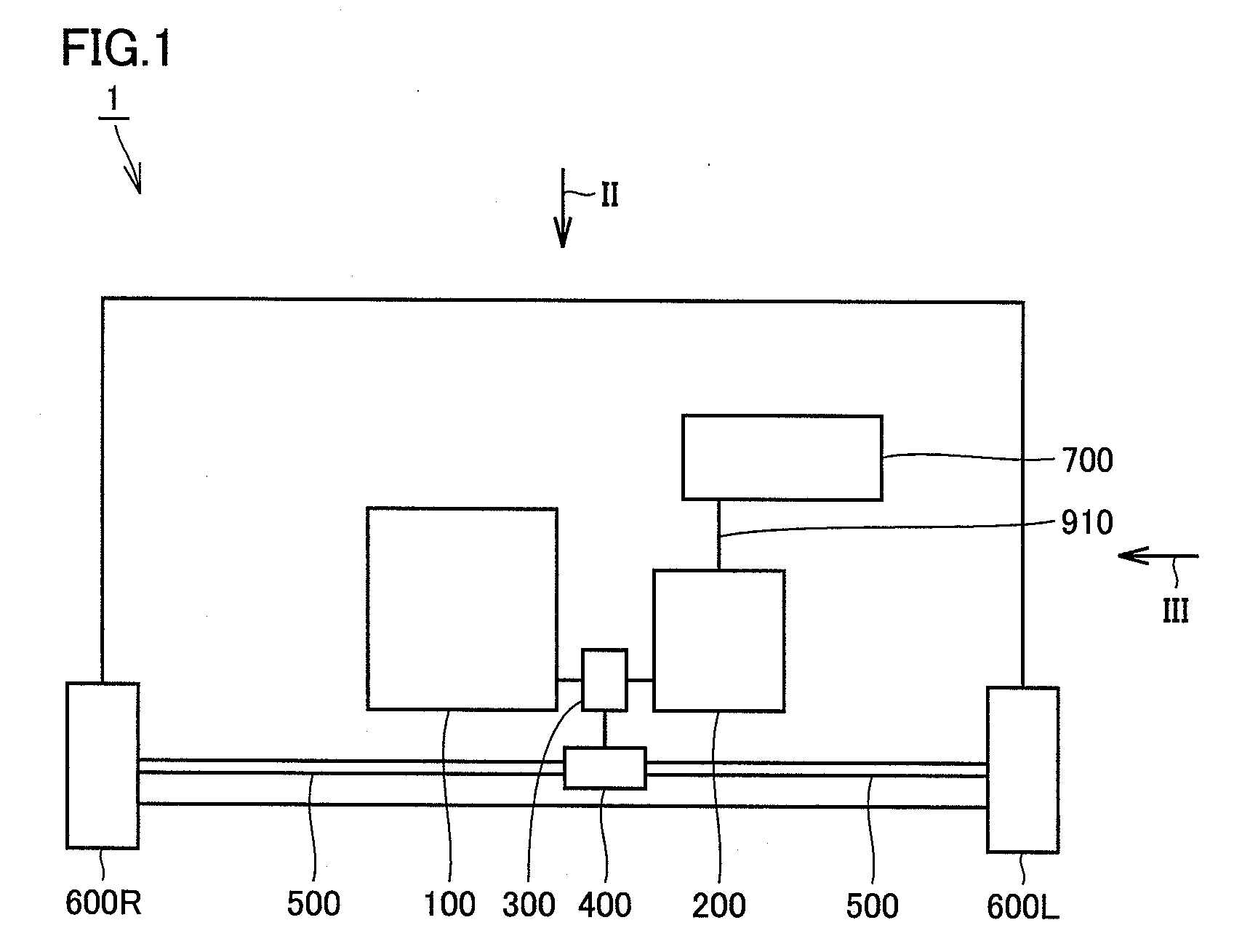 Line connection structure for electric equipment and electric vehicle