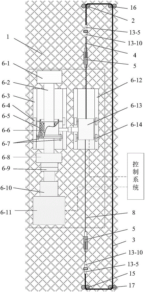 Active control system and method for flexible guide rail rope deflection