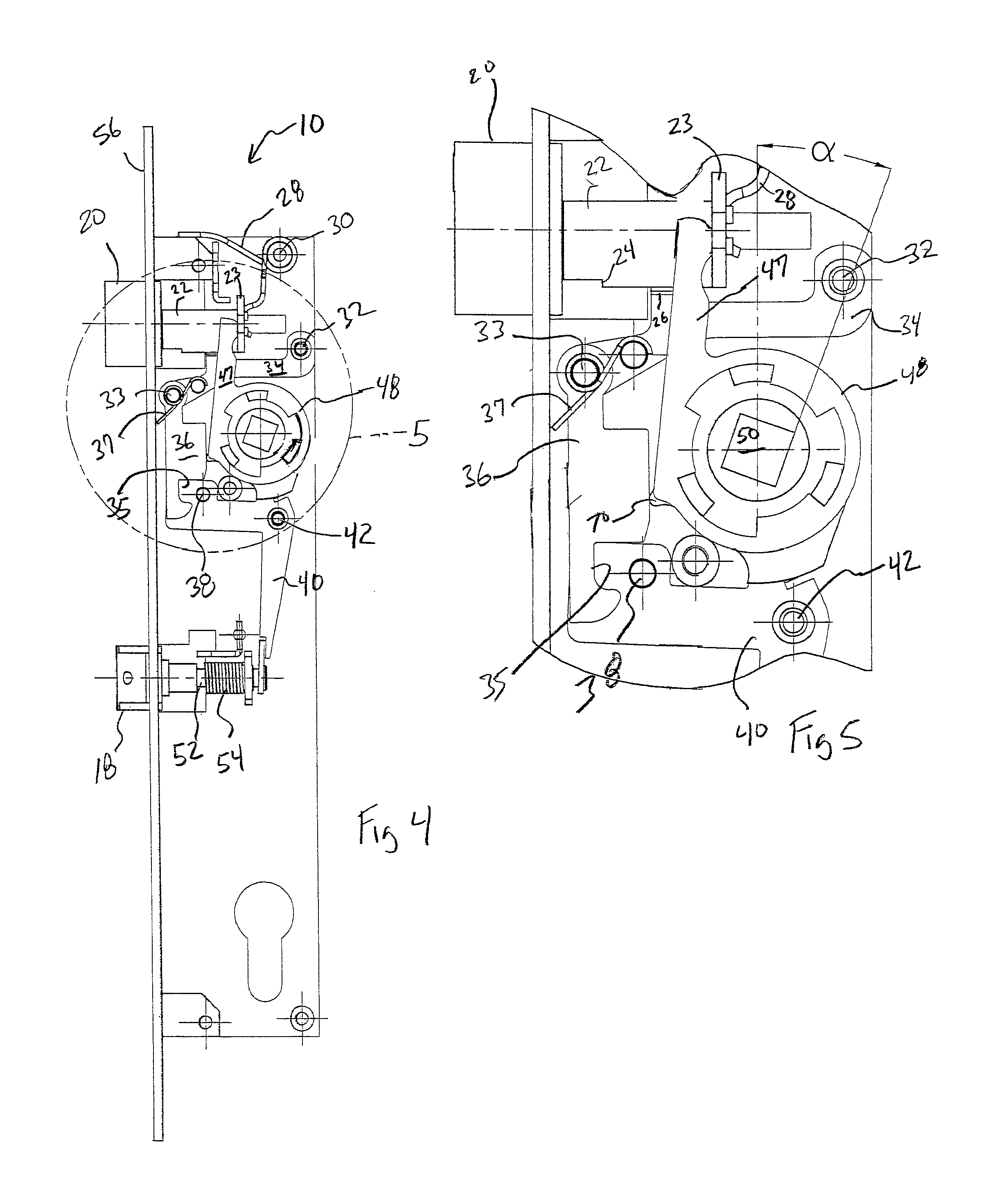 Door closing latching mechanism