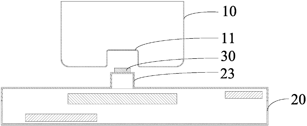 Induction cooker cooking utensil and dry heating prevention control method thereof