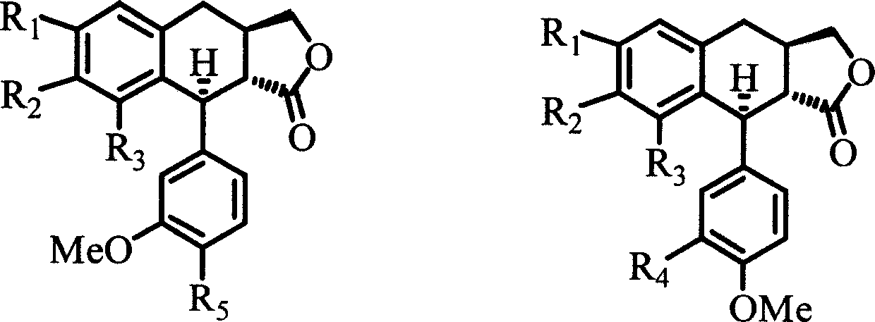 4-deoxyisopodophyllotoxin derivatives, preparation and medicinal uses thereof