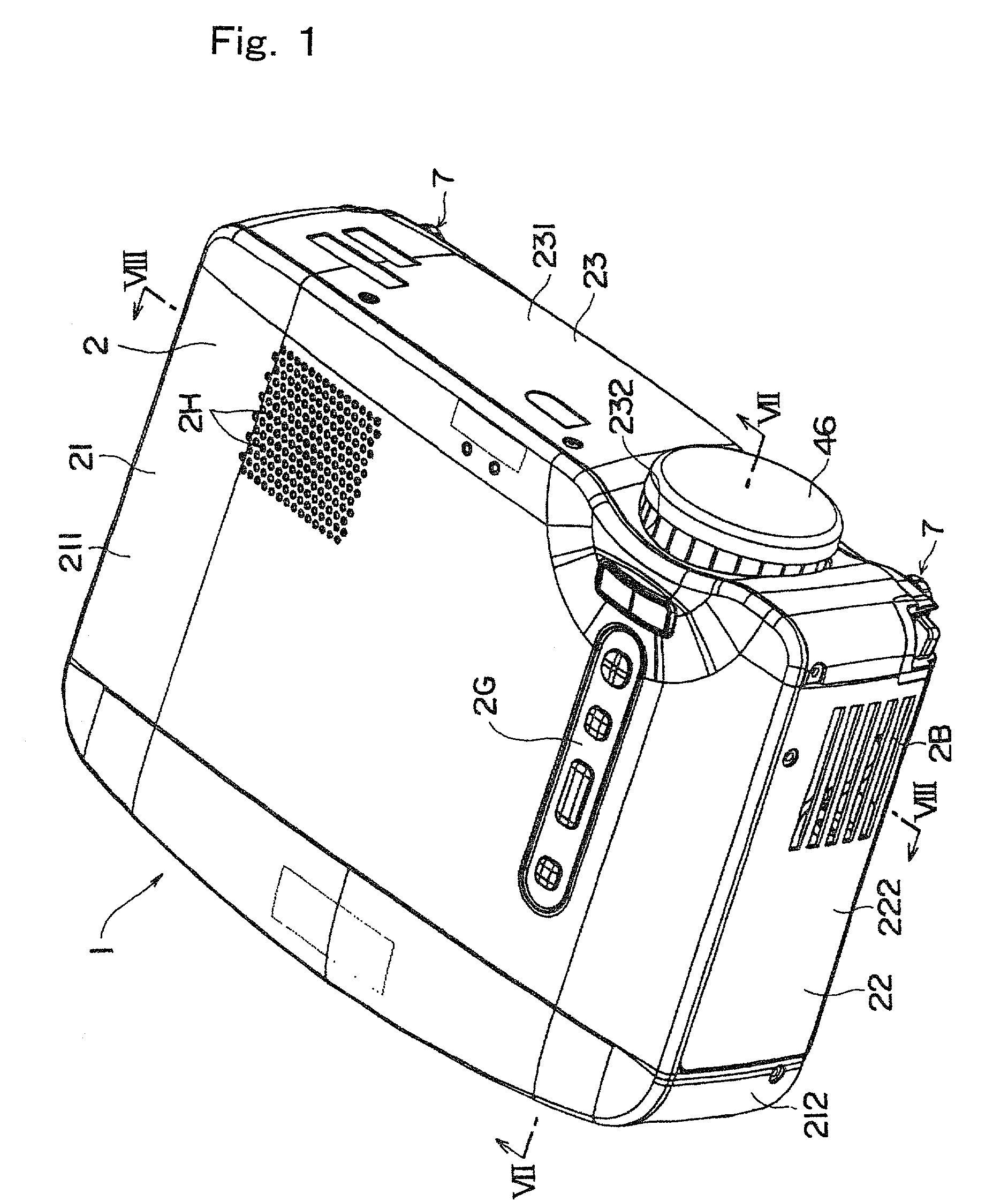 Projector having a cooling passage that cools the light source and outer case