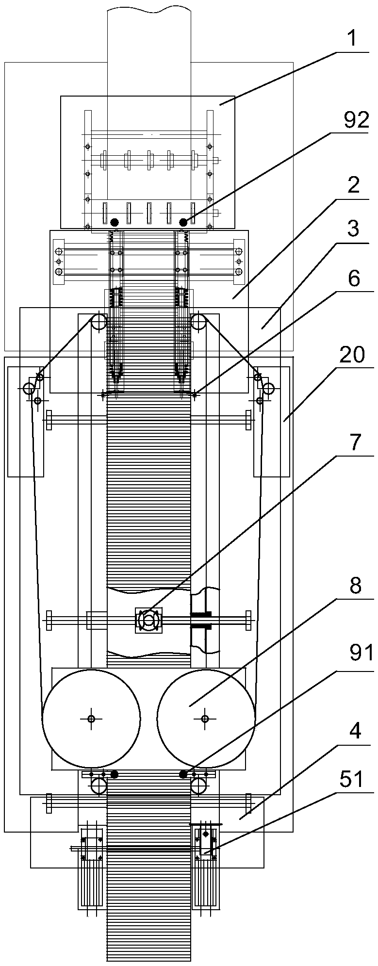 Automatic edge sticking device for filter element