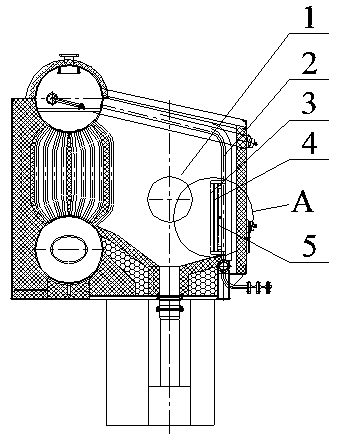 Movable insulation board structure capable of adjusting hearth temperature