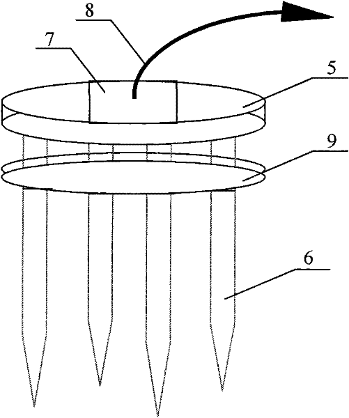 Ring-array combined solid nonpolarizing electrode