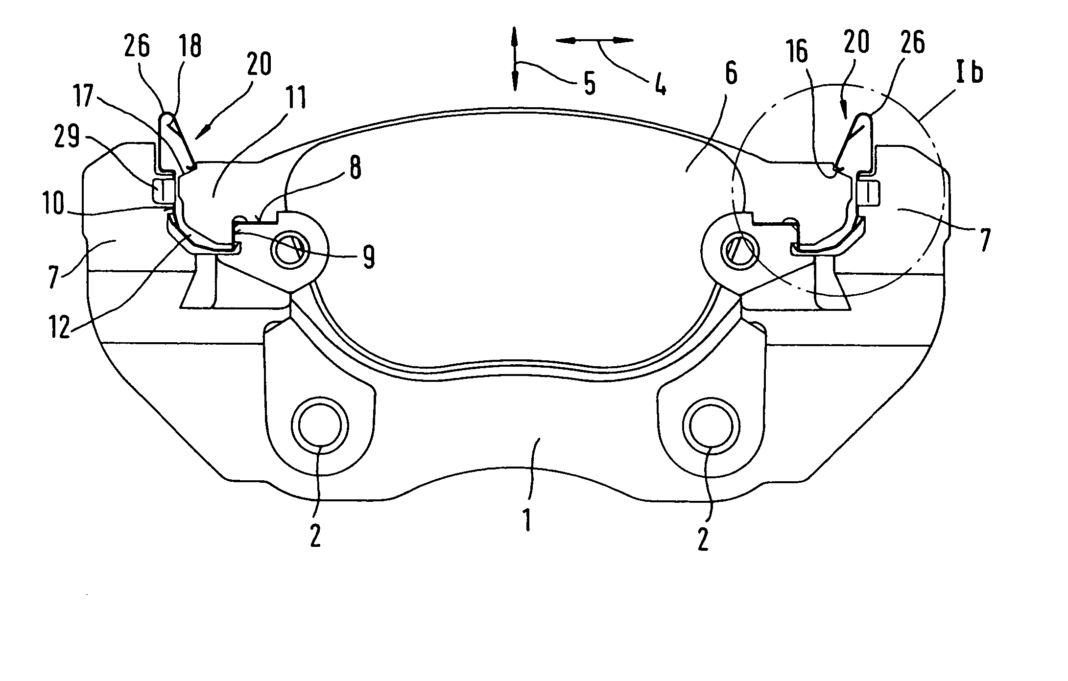 Brake holder for a floating-caliper disk brake with a brake pad guide spring