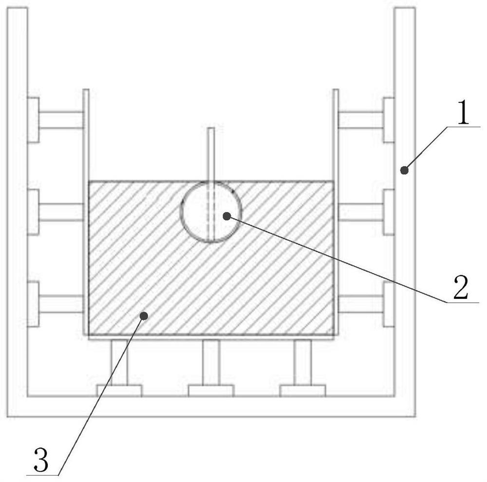 Method for simulating karst caves in different filling states and physical simulation test system