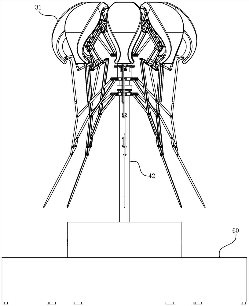 A vertical mechanical jellyfish