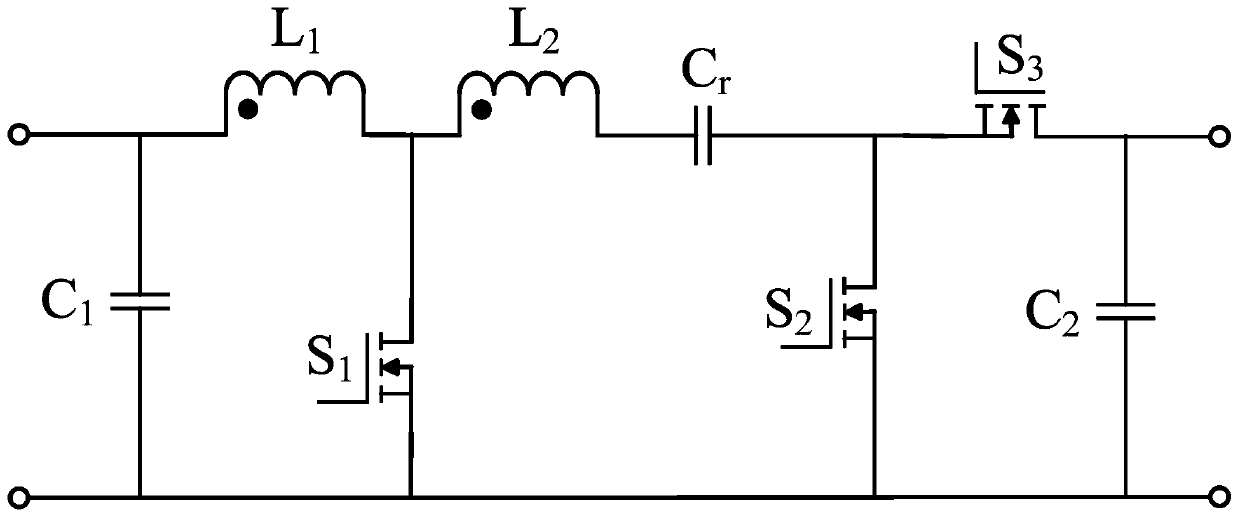 High-frequency high-transformation-ratio bidirectional DC/DC converter based on coupled inductors