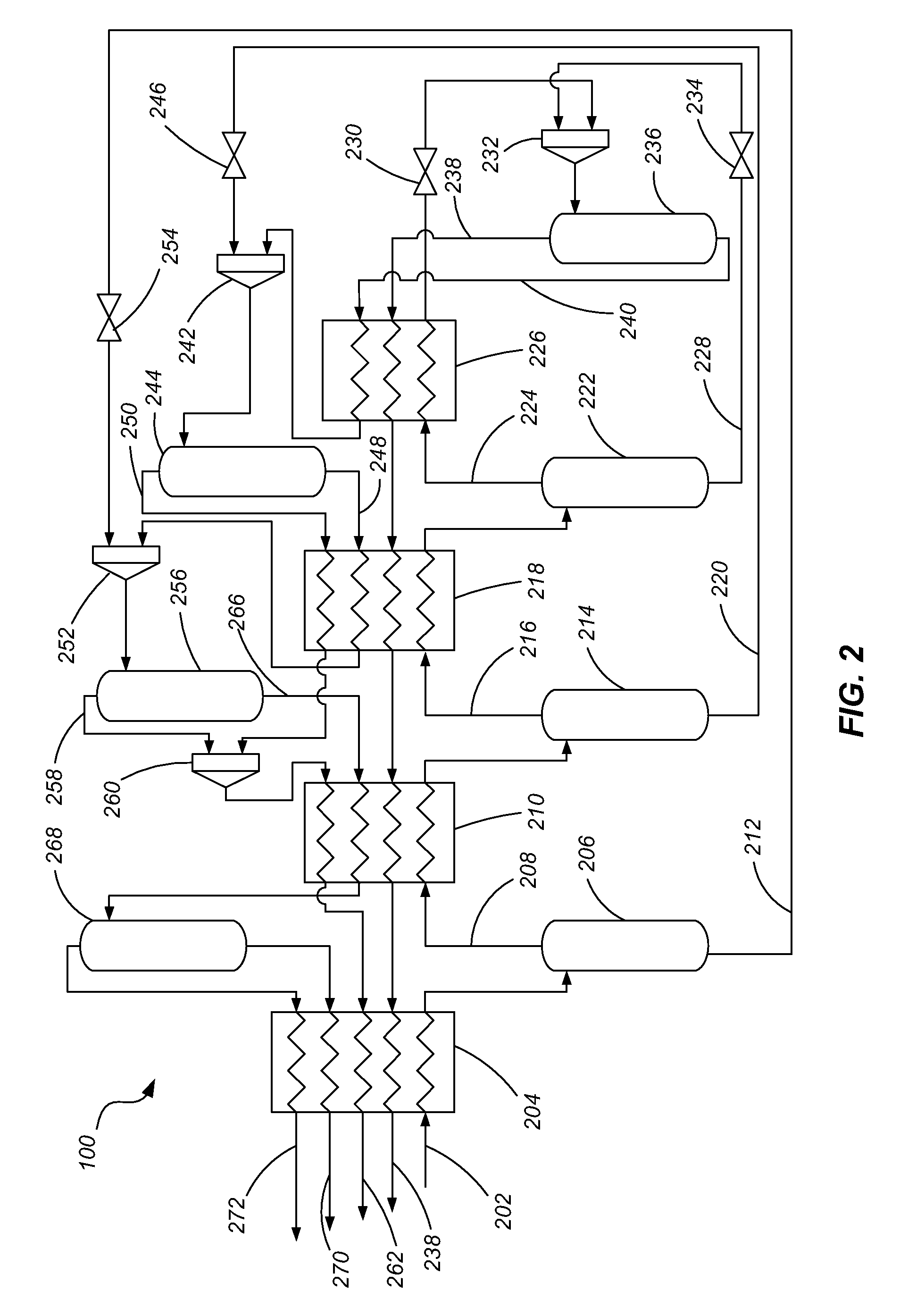 Methods, apparatuses and systems for processing fluid streams having multiple constituents