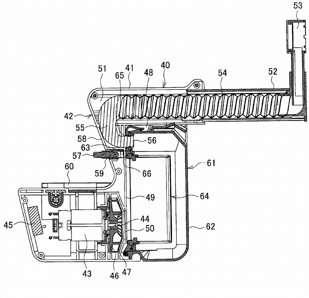 Driving source supply system for electric power tool with attachment