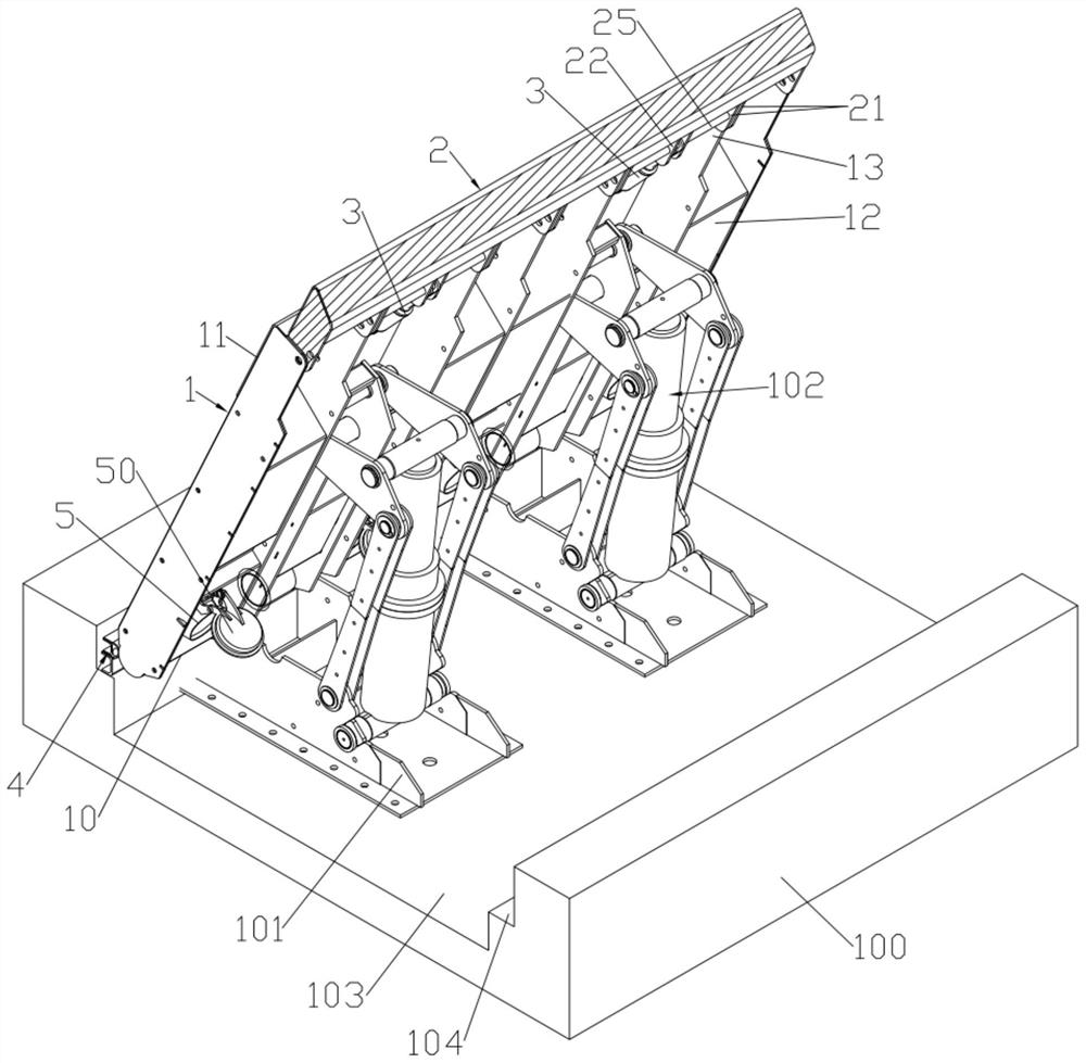 Hydraulic dam with sand discharging structure