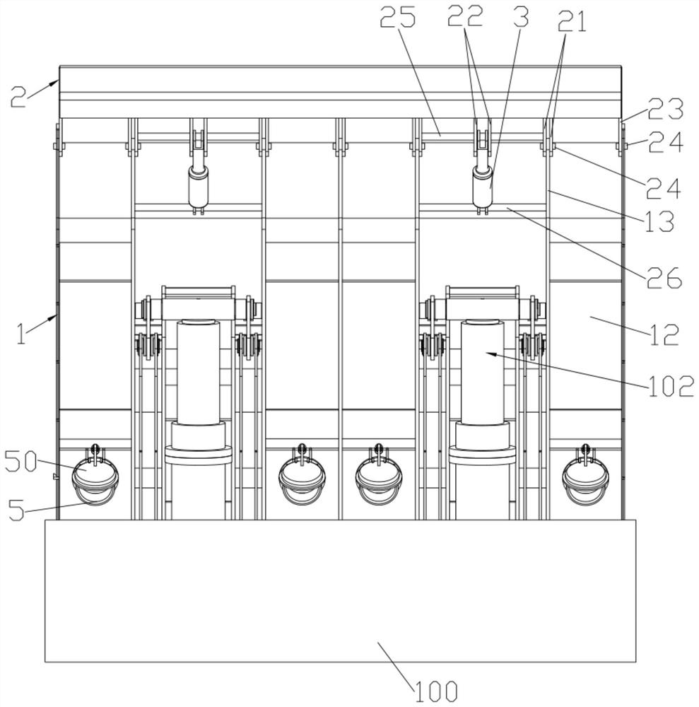 Hydraulic dam with sand discharging structure