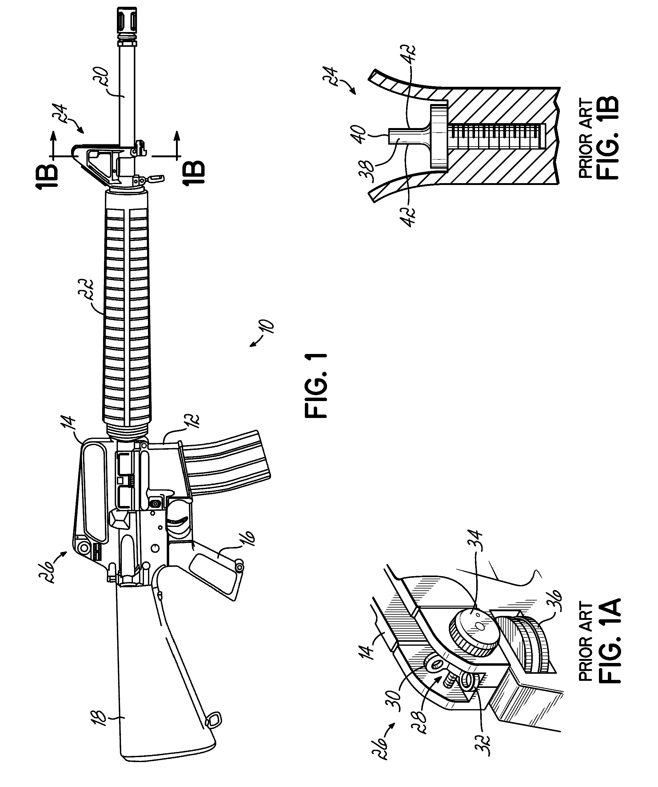 Rear aperture sight for rifle