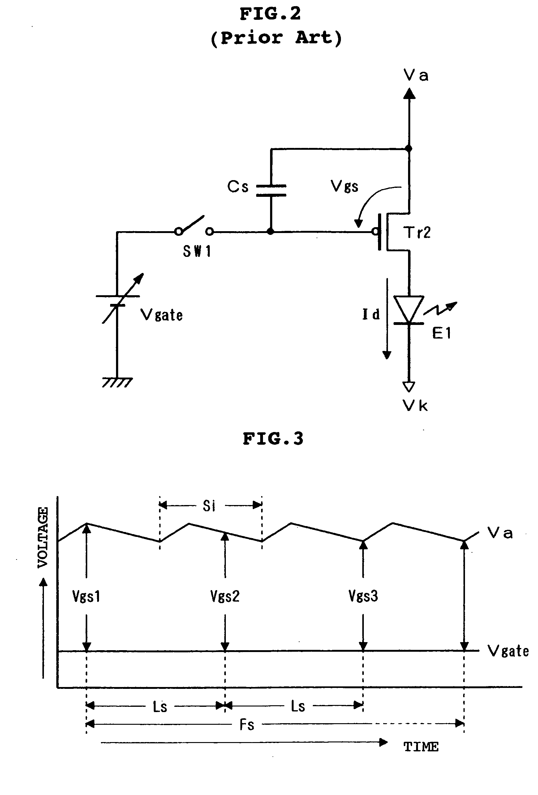 Light emitting display device and driving control method therefor