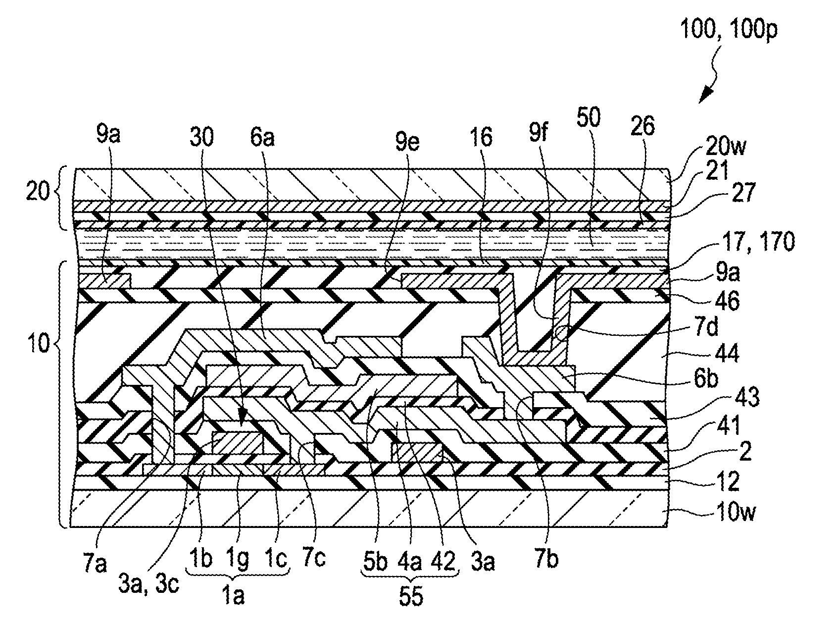 Electro-optic device and projection-type display apparatus