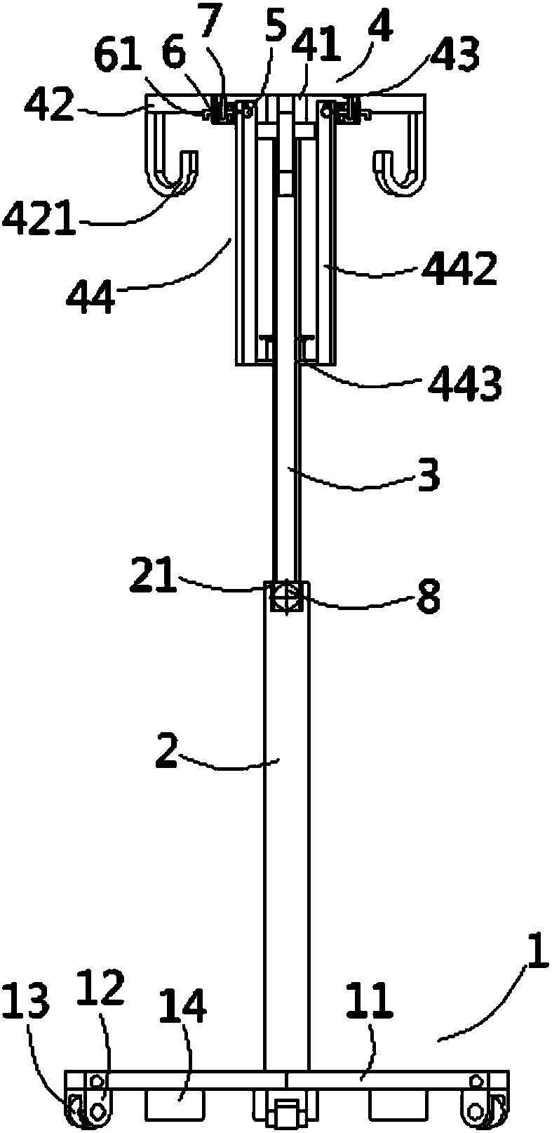 Improved-type medical transfusion bracket