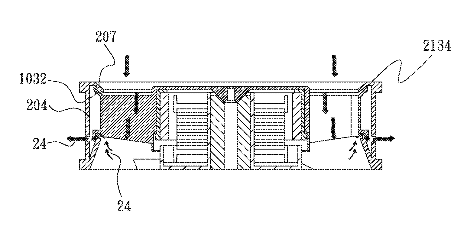 Ring-type fan and impeller structure thereof