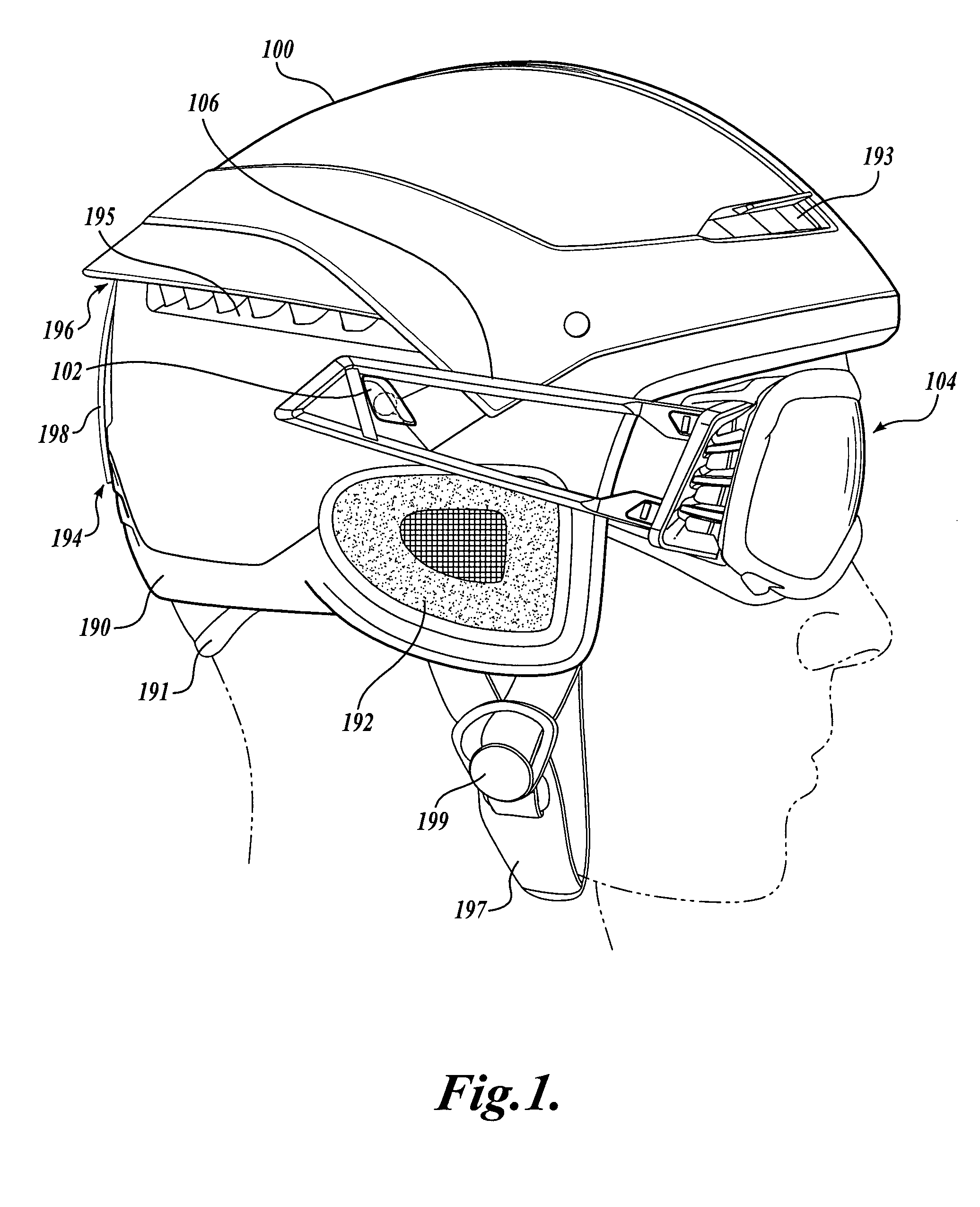 Banded goggles for a winter sports helmet