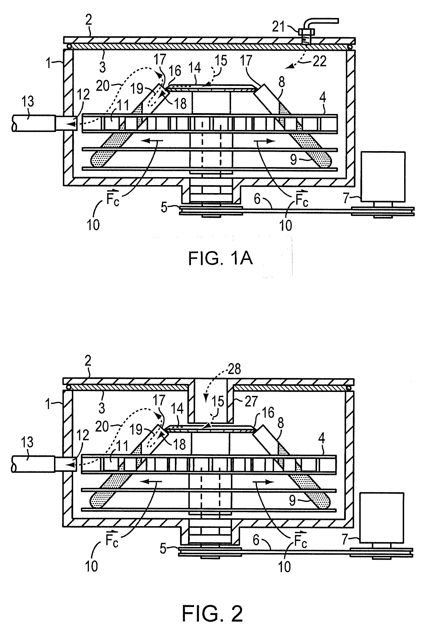Apparatus and method for drying a solid or liquid sample