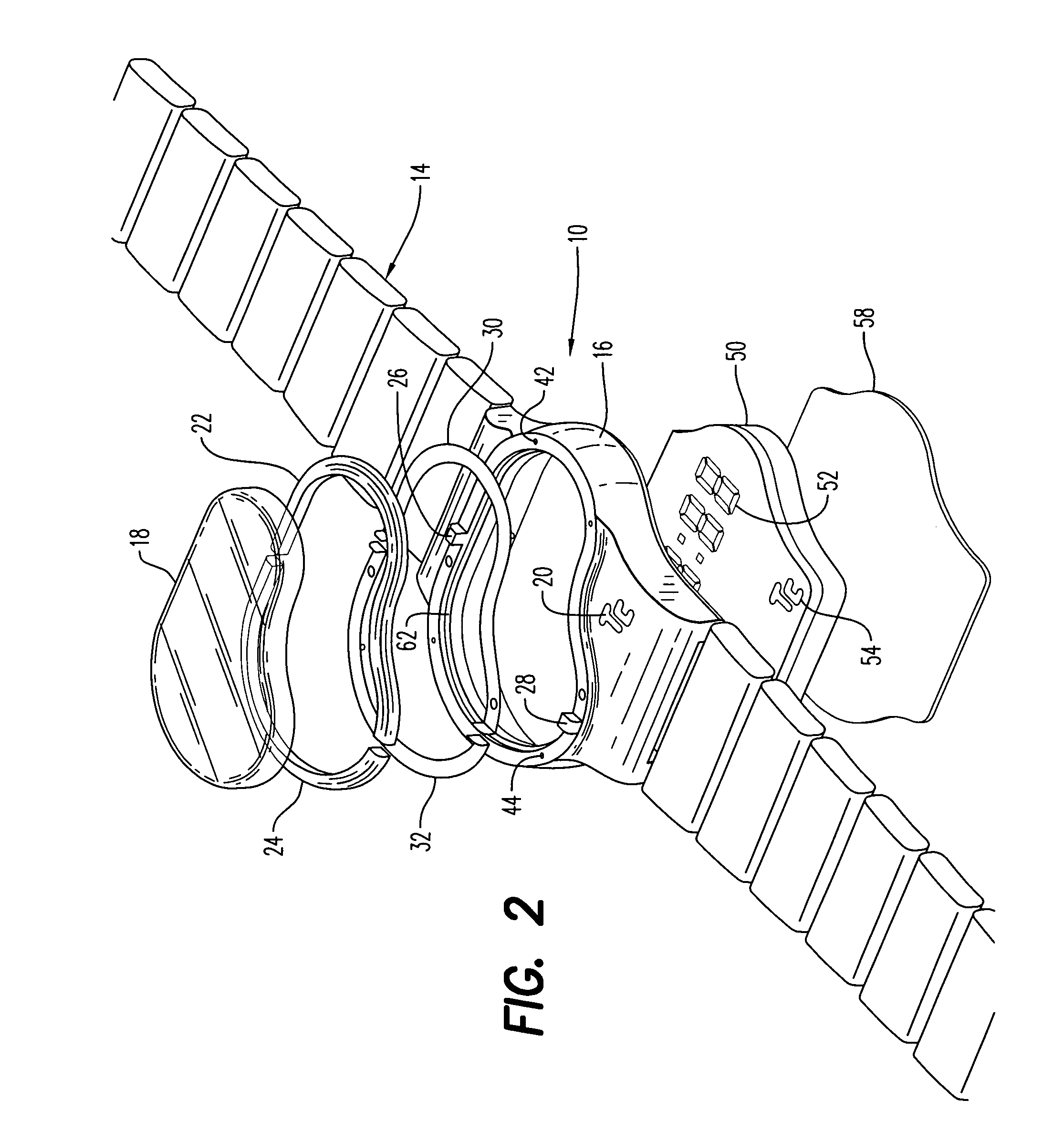 Electronic timepiece with inverted digital display