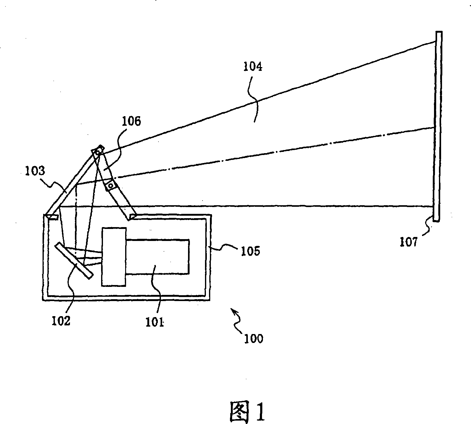 Image projection device and rear projection type display device
