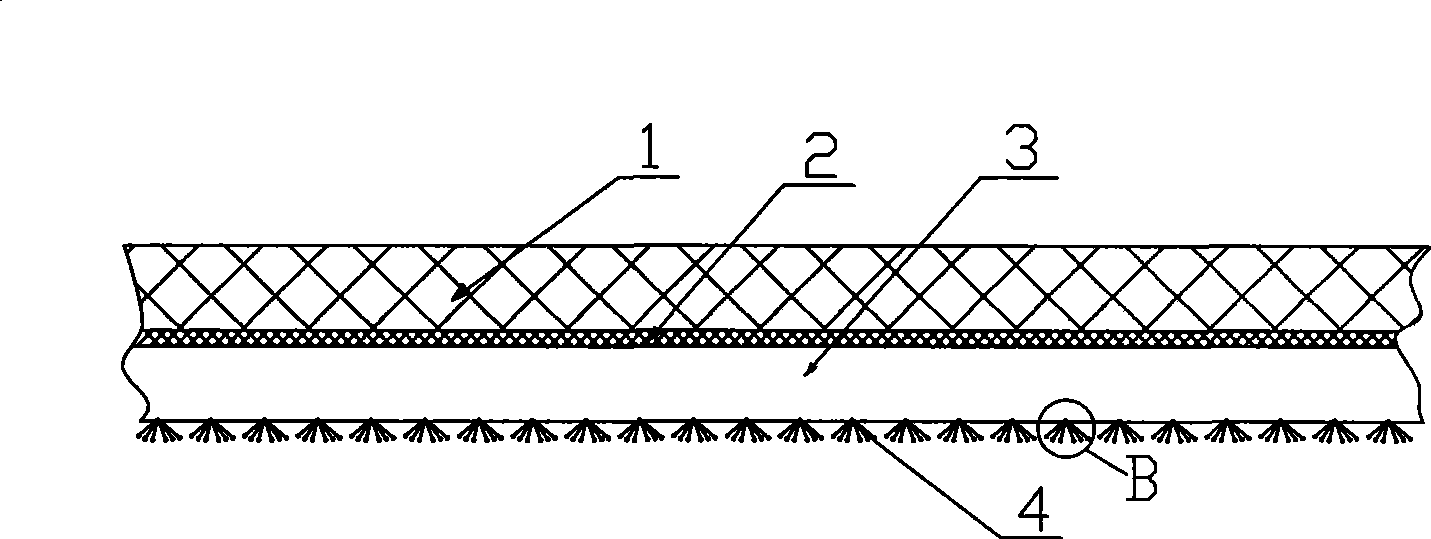 Complete fibre vehicle foot pad and method for producing the same