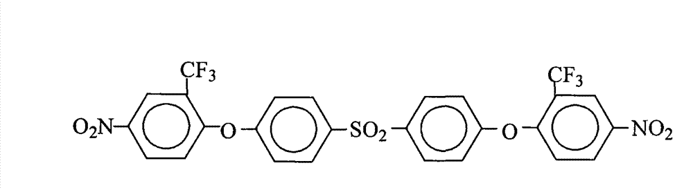 Method for preparing 4,4'-bis(4-nitro-2-trifluoromethylphenoxy)diphenylsulfone