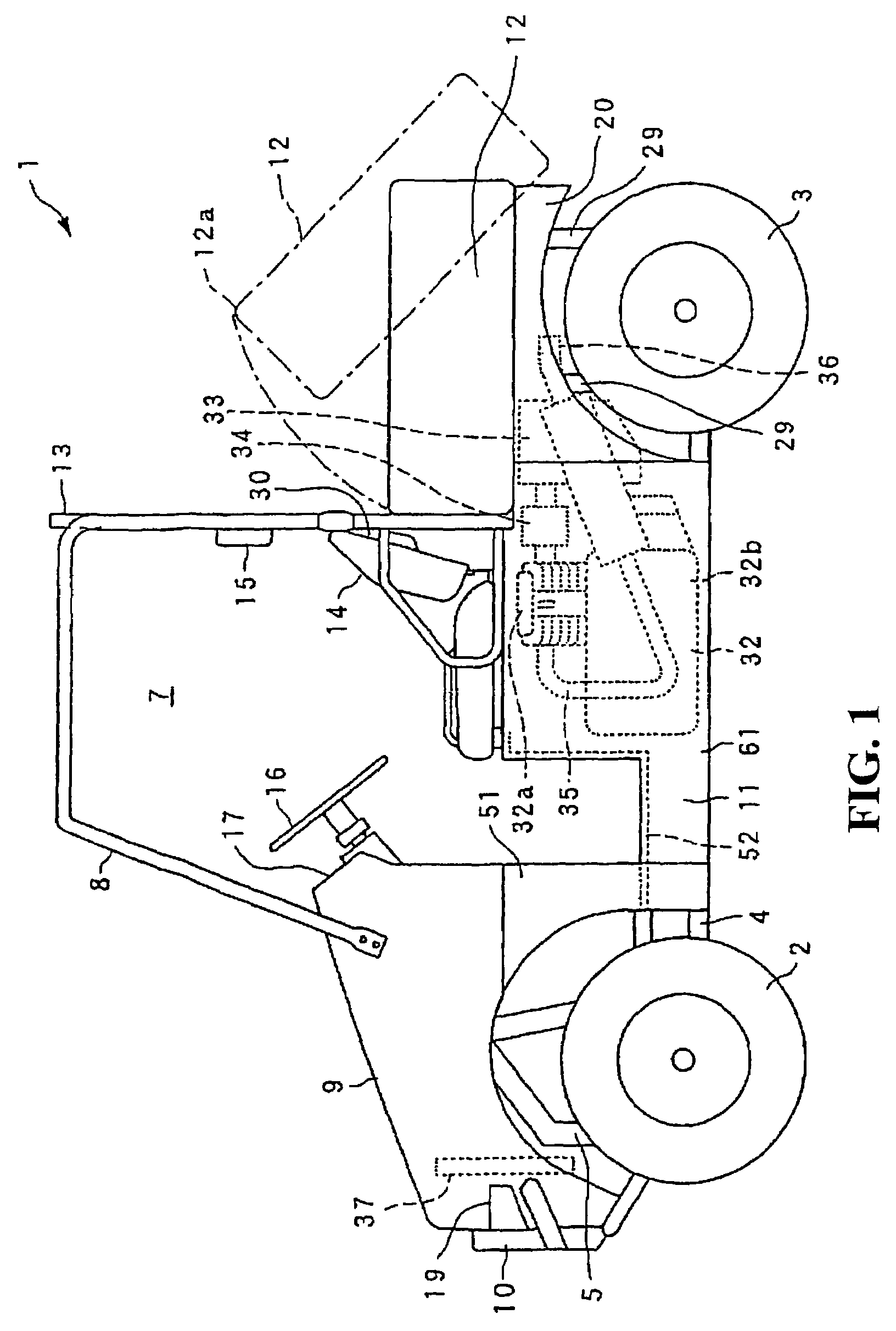 Body cover structure for seat type vehicle