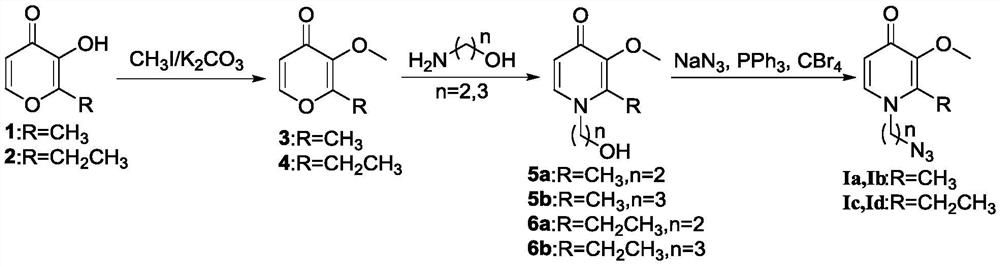 A kind of synthetic method of amino-containing hydroxypyridone compound