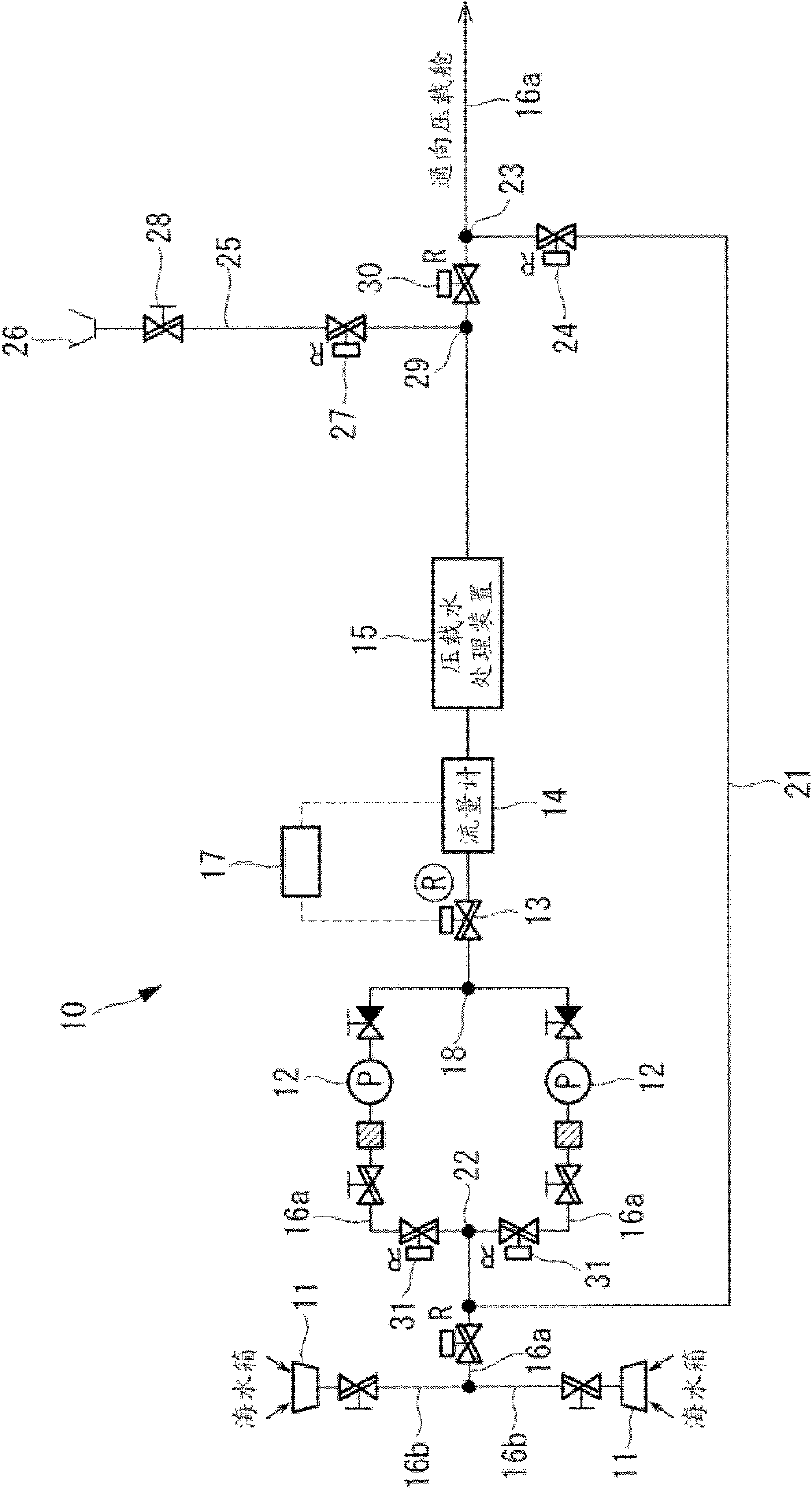 Ballast water processing system