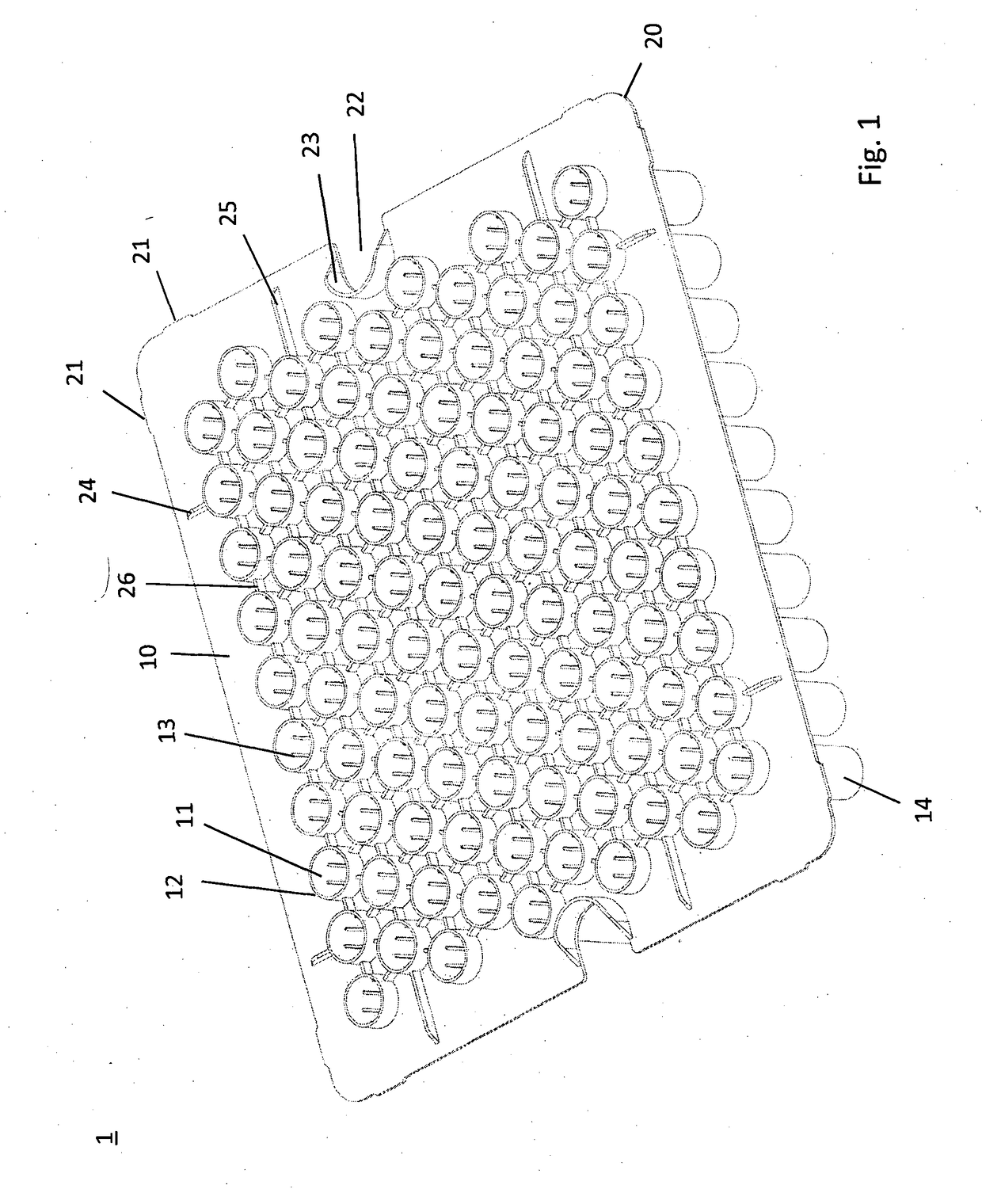 Method for closing cartridges, supporting structure for supporting cartridge closures and transport or packaging container