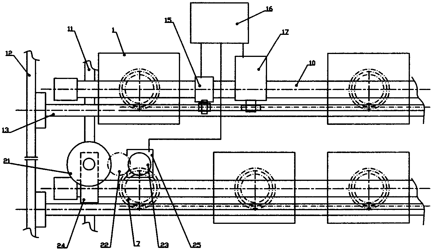 Three-dimensional solar tracking system with only one motor and control method thereof